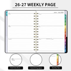 Planner 2026-2027 – Planner 2026-2027 Weekly and Monthly from Jul. 2026 – Jun…