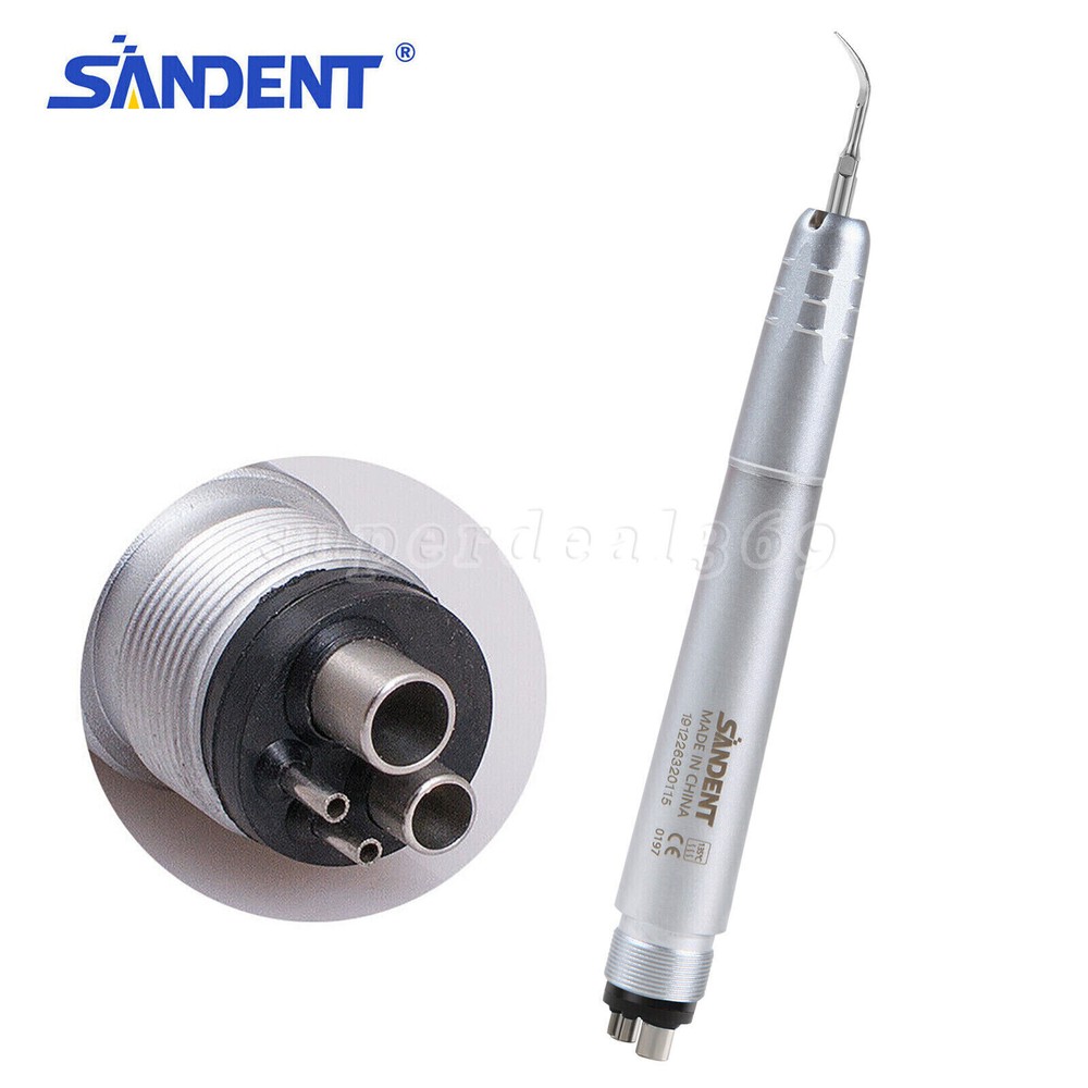 Dental Ultrasonic Air Perio Scaler Handpiece Hygienist 2/4-Holes with 3 Tips po