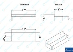 22 in. Abreast Double Tier Stainless Steel Speed Rail Rack