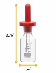 Dropping Bottle, 30ml (1oz) – Borosilicate 3.3 Glass – Eisco Labs