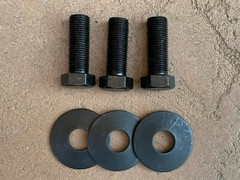 3 pcs King Kutter Blade LH Bolts & washer 502310 for 502303 spindle Fine thread