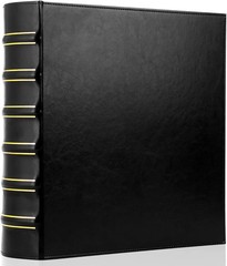 Vintage Hardback 3 Ring Binder 2 Inch, Professional Leather Binder 3 Ring, Th…