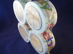 eBay Branded Logo Packing Tape 2″ x 75 Yds 4 Rolls NEW Primary Colors BOPP