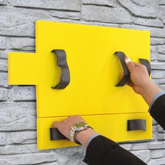 Concrete Wall Mold Polyurethane Seamless Stamp Cement Texture Stone Slate Mat US