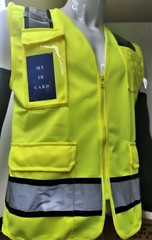 FX HIGH VISIBILITY Surveyor Two Tone Safety Vest Solid front & Mesh back
