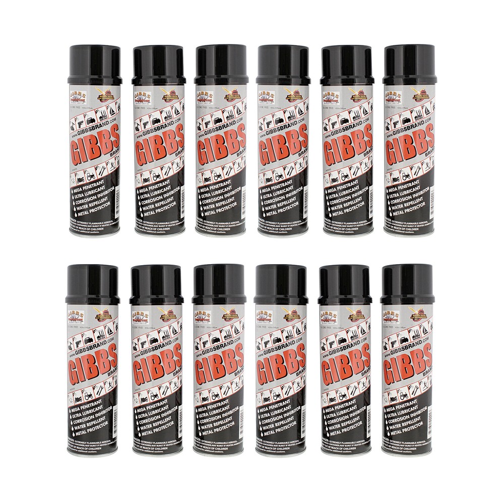 Gibbs Lubricant 12 Pack of 12oz Cans