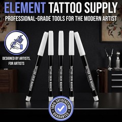 Element Tattoo Pen Marker for Skin – Body & Face Surgical Stencil Temporary
