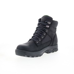 Dunham 8000 Works WP 6-Inch Plain Toe Boot Mens Black Work & Safety Boots