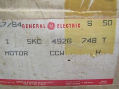👀 NEW GE GENERAL ELECTRIC 1-1/2 HP AC MOTOR 1425 RPM 220V 56H FR 1Ø 5KC49ZG748T