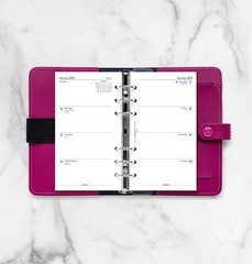 2025 Filofax Personal Size Refill 25-68421 Week on Two Pages, 95mm x 171mm