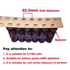 3PCS 31.5″ Pure Copper-nickel Strip 21700 Battery Busbar For Ebike Energy Build