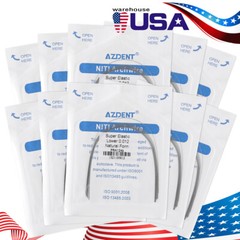 AZDENT Dental Orthodontic Super Elastic Niti Round Arch Wire Nature Form 012-020