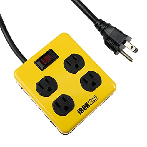 4 Outlet Surge Protector With A Built In Circuit Breaker And A 4ft Lead