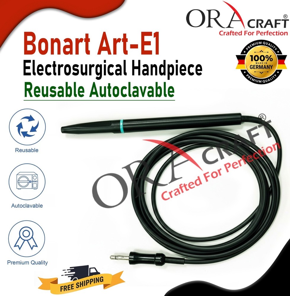 Bonart Art-E1 Electrosurgical Handpiece Reusable Autoclavable