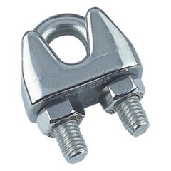 Cable Clamps 5/32” (4mm) U-Bolts Stainless Steel Wire Rope Clamps Clips 4 Piece