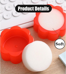 6 PCS Finger Wet Sponge Professional Fingertip Moistener Finger Moistener Flower