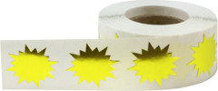 Color Coding Burst Labels Starburst Design | 1″ Inch | 500 Pack | Pick One Color