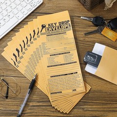 500 Pcs Drop Key Envelopes Auto Shop Repair Service Drop Box Self Adhesive