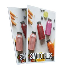 Smoothies Heavy Duty A-Frame Sidewalk Sign Refreshing Drinks Healthy Option Food