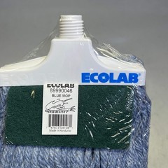 ECOLAB Grease Beater Mop Head 2X More Absorbent Than Conventional Mops Blue 8999