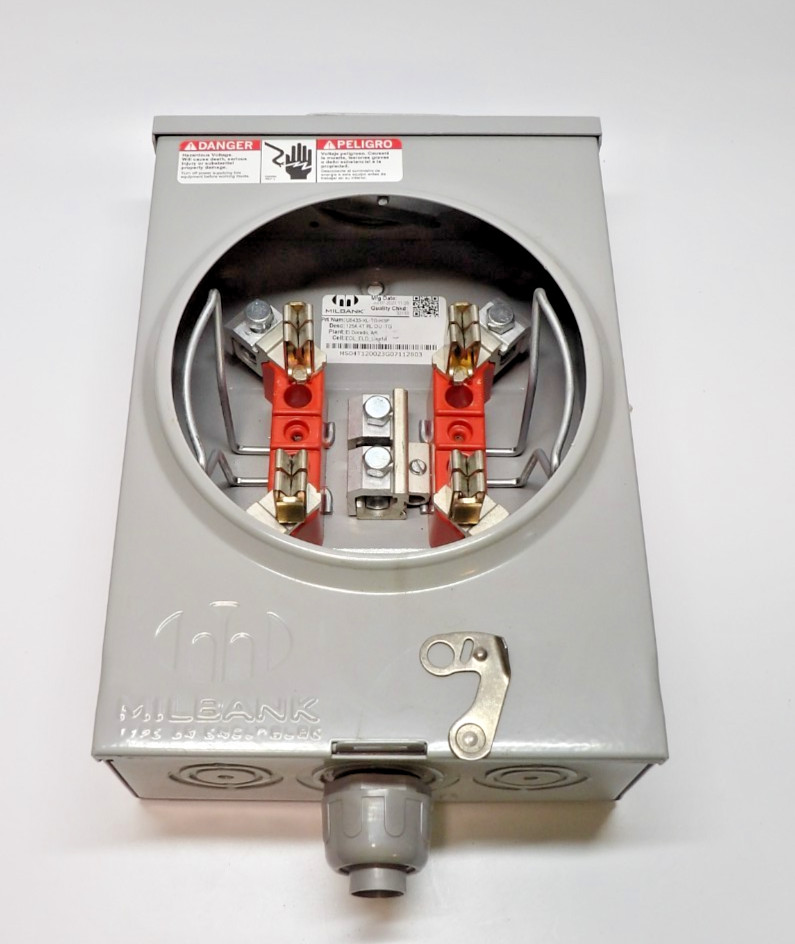 MILBANK U8435-XL-TG-HSP METER SOCKET Used 3 Months Great Condition