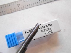 NEW ISCAR GERMANY SOLID CARBIDE BORING BAR 5MM MIN. BORE X 19MM MAX BORE DEPTH