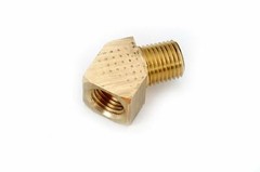 Parker 2200P-8-8 Brass 45 Degree Elbow. 1/2″ Male Pipe X 1/2″ Female Pipe