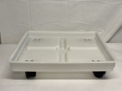 Reusable Biohazard Waste 4-Wheel Dolly Hamper Set Lid & Base for 18×18” Boxes