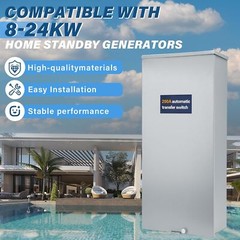 200 Amp Automatic Transfer Switch UL Type 3R For 8-24KW Home Standby Generators
