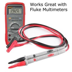 2pcs/set 1000V Digital Multimeter Test Leads Probe Kit 20A Wire Cable Set