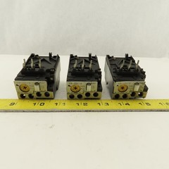 Fuji TR-0N/3 Overload Relay Mixed Trip Range 2.2-3.4A, 0.95-1.45A, 5-8A Lot Of 3