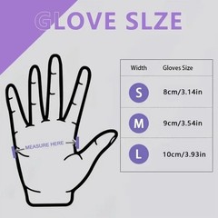 10-100 Fuchsia Nitrile Disposable Gloves Latex-Free for Kitchen, Cleaning, Salon