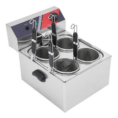 Commercial Pasta Cookers Electric Noodle Cooking Machine w/ 4* Strainer Baskets