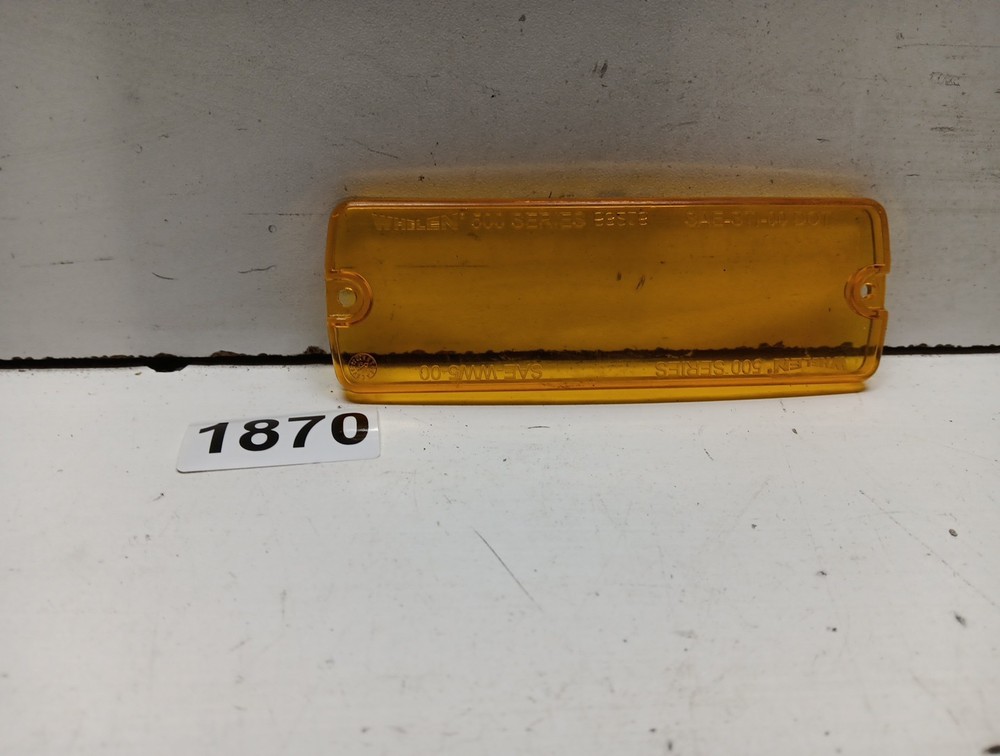 Whelen 500 Series Amber Non Optic Lens Model 50LENSLA P/N 68-3963228-10A #1870