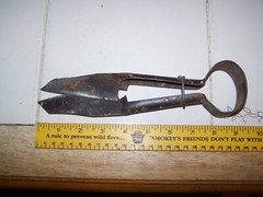 Vintage Wool Sheep Metal Hand Shears Scissors 9″ long Horse mane