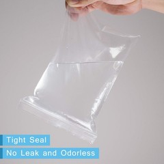 – 100 Count – 14″x20″ 2 Gallon Zip Plastic Poly Bags for Clothing