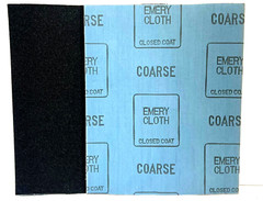 9 x 11 EMERY CLOTH COARSE SANDPAPER SHEETS – CLOSED COAT – 50 PIECES – OLD STOCK