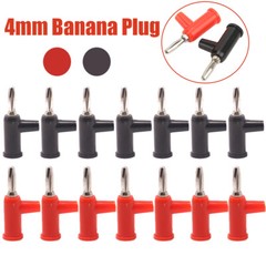 20PCS 4mm Banana Plug Stackable Solderless Banana Plug Connector For Securi FOD