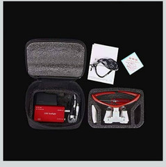 Magnifying Loupe with LED Headlight and Power Supply for Dentistry Jewelry