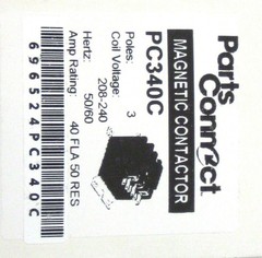 Contactor Three 3 Pole 40 Amps 240 Volts HVAC Parts