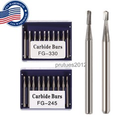 Dental Carbide Burs Tungsten Steel Burs FG #330 FG #245 for High Speed Handpiece