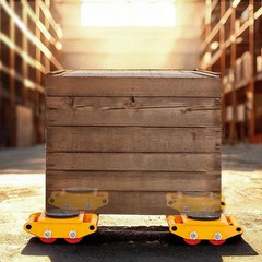 Heavy Duty 4PCS Machinery Skates Dollies, 17,637 Lb Capacity, 360° Rotation