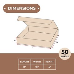 Kraft Literature Mailers 12 x 10 x 4″ ECT-32B 50/Case