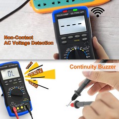 Digital Multimeter AC/DC Current Voltage Autorange TRMS Amp Ohm Meter 6000Counts