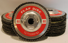 4″ x 5/8″ Flat Sanding Flapper Disc w/ Metal-Back For Grinders 60 80 120 Grit