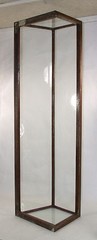 Antique General Store Copper Sheathed Wood & Glass Display Case Oblong 00401010