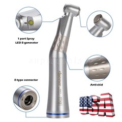 SANDENT Dental LED E-generator Internal Spray Contra Angle Slow Speed Handpiece