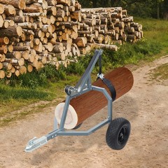 Heavy-Duty ATV Log Skidding Arch & Holder Set Logs Trailer Strong Load-bearing