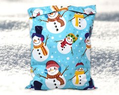 NEW 10×13 Fall, Christmas, Snowmen, Teal Snowflakes, Trees Poly Shipping Mailers