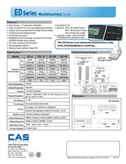 CAS ED Counting Checkweigher Scale 60X0.02 LB,Dual Range,NTEP,Legal Trade,New